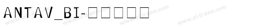 ANTAV_BI字体转换