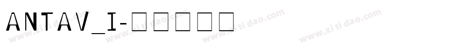 ANTAV_I字体转换