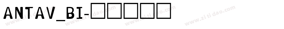 ANTAV_BI字体转换