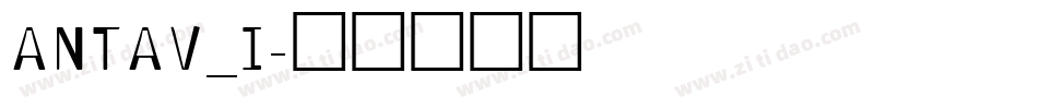 ANTAV_I字体转换