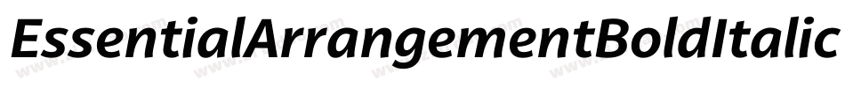 EssentialArrangementBoldItalic-pvwd字体转换