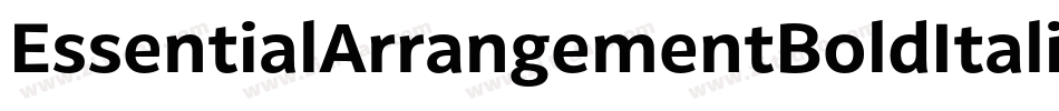 EssentialArrangementBoldItalic-pvwd字体转换