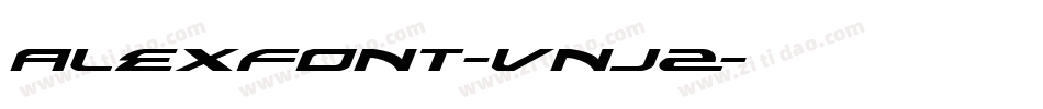 Alexfont-VnjZ字体转换