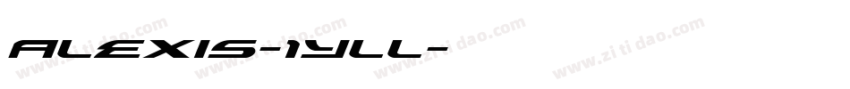 Alexis-1YlL字体转换