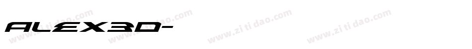 alex3d字体转换
