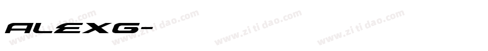 alexg字体转换
