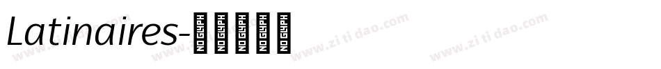 Latinaires字体转换