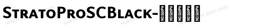 StratoProSCBlack字体转换