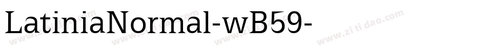 LatiniaNormal-wB59字体转换