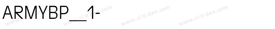 ARMYBP__1字体转换