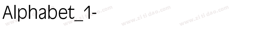 Alphabet_1字体转换