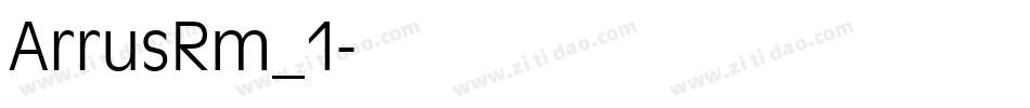 ArrusRm_1字体转换