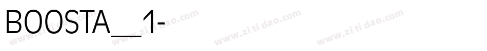 BOOSTA__1字体转换
