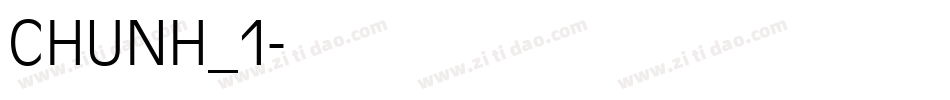 CHUNH_1字体转换
