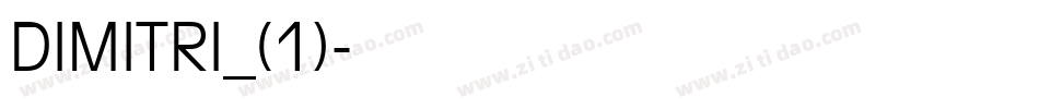 DIMITRI_(1)字体转换