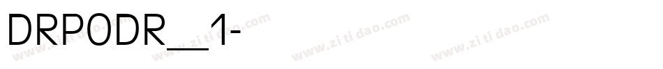 DRPODR__1字体转换