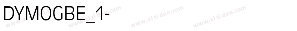 DYMOGBE_1字体转换