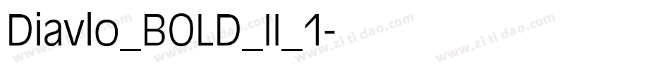 Diavlo_BOLD_II_1字体转换