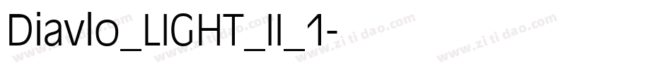 Diavlo_LIGHT_II_1字体转换