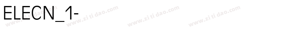 ELECN_1字体转换