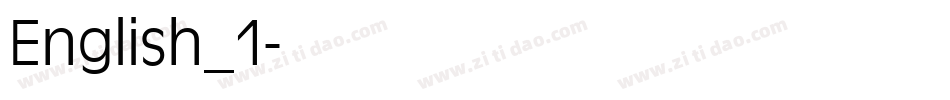 English_1字体转换