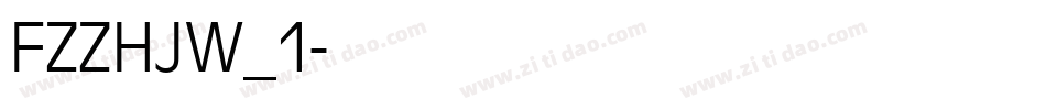 FZZHJW_1字体转换
