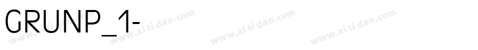 GRUNP_1字体转换