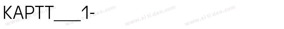 KAPTT___1字体转换
