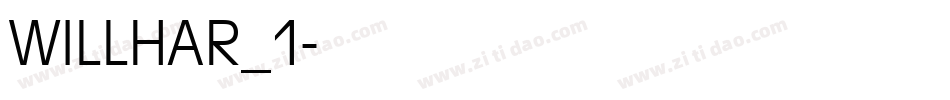 WILLHAR_1字体转换