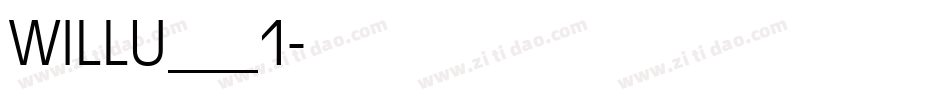 WILLU___1字体转换