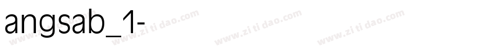 angsab_1字体转换