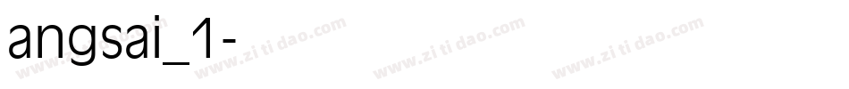 angsai_1生成器字体转换