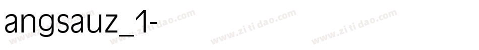 angsauz_1字体转换