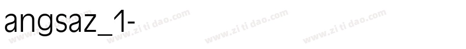 angsaz_1字体转换