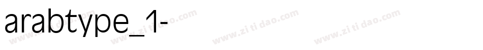 arabtype_1字体转换