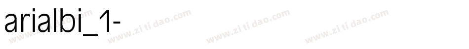 arialbi_1字体转换