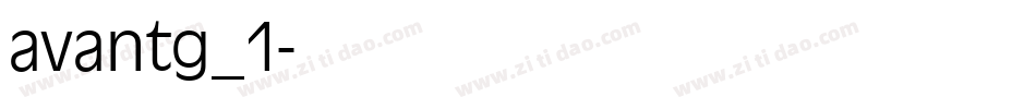 avantg_1字体转换