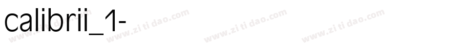 calibrii_1字体转换