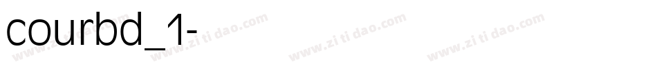 courbd_1字体转换