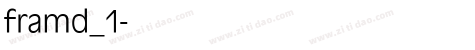 framd_1字体转换