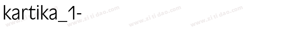 kartika_1字体转换