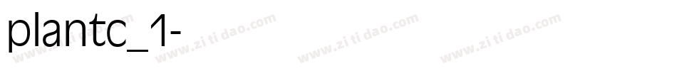 plantc_1字体转换