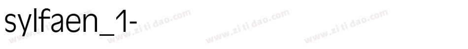 sylfaen_1字体转换
