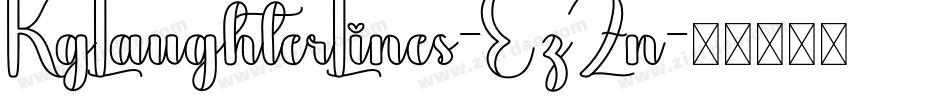 KgLaughterLines-EzZn字体转换 KgLaughterLines-EzZn字体转换