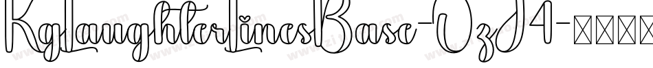 KgLaughterLinesBase-OzJ4字体转换