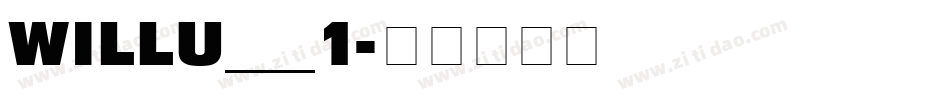 WILLU___1字体转换