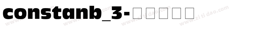 constanb_3字体转换