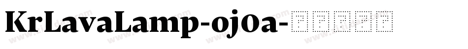 KrLavaLamp-oj0a字体转换