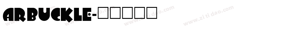ARBUCKLE字体转换