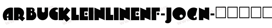 ArbuckleInlineNf-JOGn字体转换